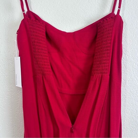 Reformation Isabel Midi Dress Size 2 in Cherry Red - Picture 11 of 11